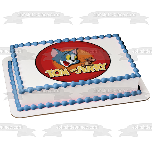 Tom y Jerry Imagen del título de apertura B Imagen comestible para decoración de tarta ABPID12016 