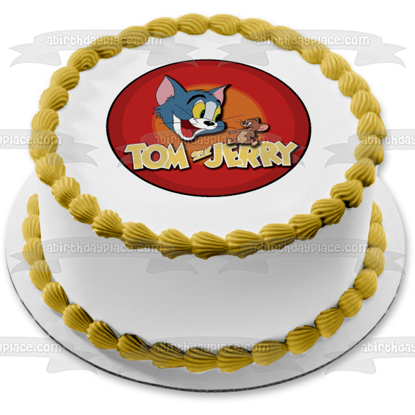 Tom y Jerry Imagen del título de apertura B Imagen comestible para decoración de tarta ABPID12016 