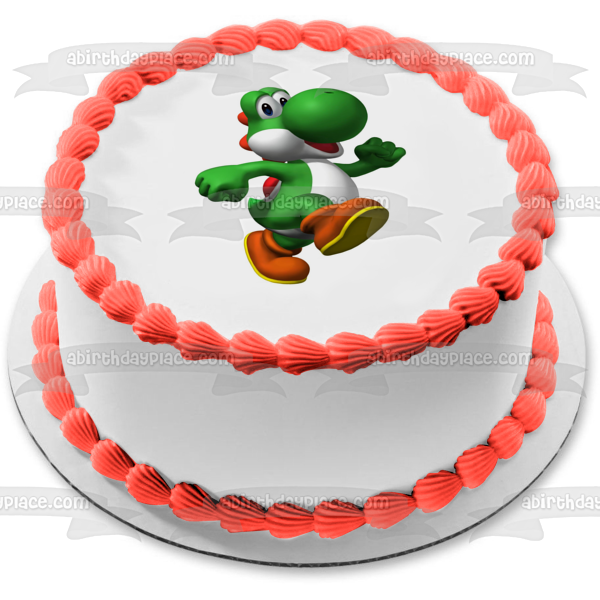 Imagen comestible para decoración de tarta de Super Mario Brothers Yoshi ABPID12027 