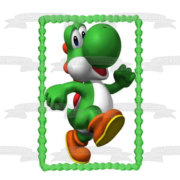 Imagen comestible para decoración de tarta de Super Mario Brothers Yoshi ABPID12027 