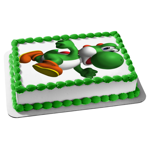 Imagen comestible para decoración de tarta de Super Mario Brothers Yoshi ABPID12027 