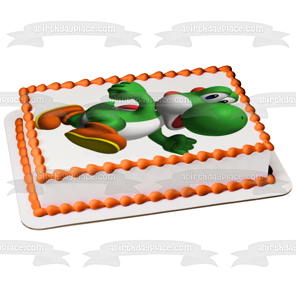 Imagen comestible para decoración de tarta de Super Mario Brothers Yoshi ABPID12027 