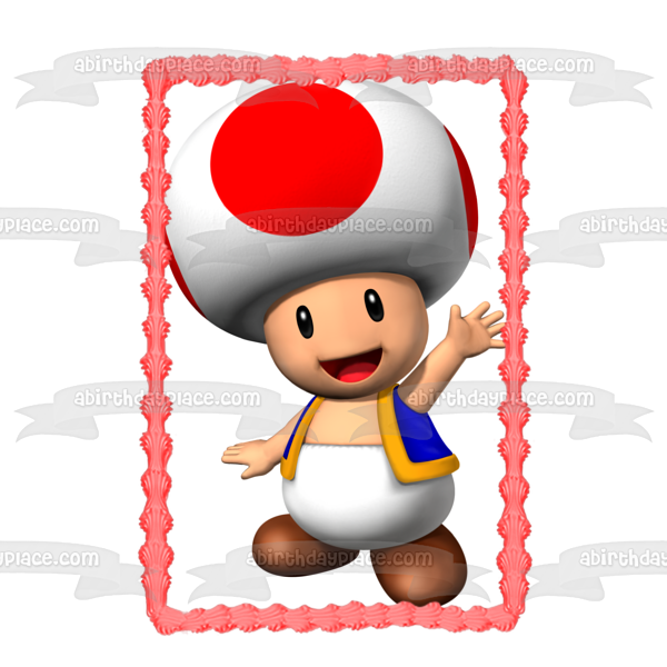 Imagen comestible para tarta de Super Mario Brothers Toad Man ABPID12039 