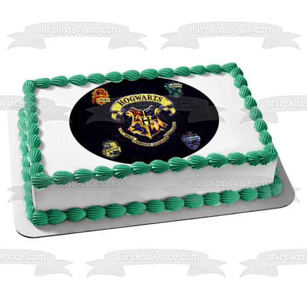 Harry Potter House Slytherin Crest Edible Cake Topper Image ABPID04670 – A  Birthday Place