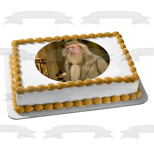 Adorno comestible para tarta con el profesor Albus Dumbledore de Harry Potter, imagen ABPID11873 