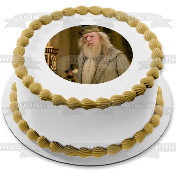 Adorno comestible para tarta con el profesor Albus Dumbledore de Harry Potter, imagen ABPID11873 