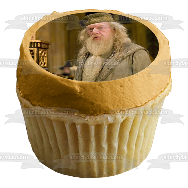 Adorno comestible para tarta con el profesor Albus Dumbledore de Harry Potter, imagen ABPID11873 