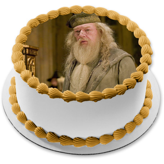 Adorno comestible para tarta con el profesor Albus Dumbledore de Harry Potter, imagen ABPID11873 