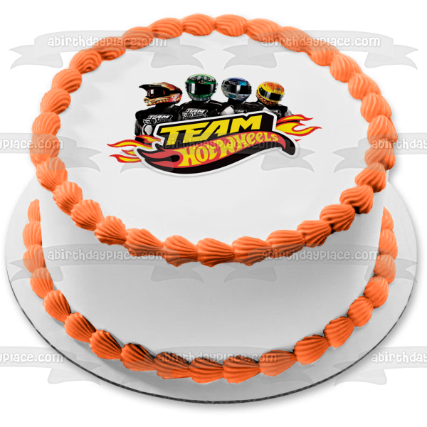 Team Hot Wheels Brandon Gage Rhett Wyatt Edible Cake Topper Image ABPID12117