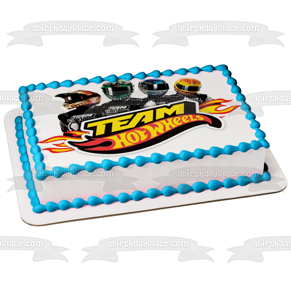 Team Hot Wheels Brandon Gage Rhett Wyatt Edible Cake Topper Image ABPID12117