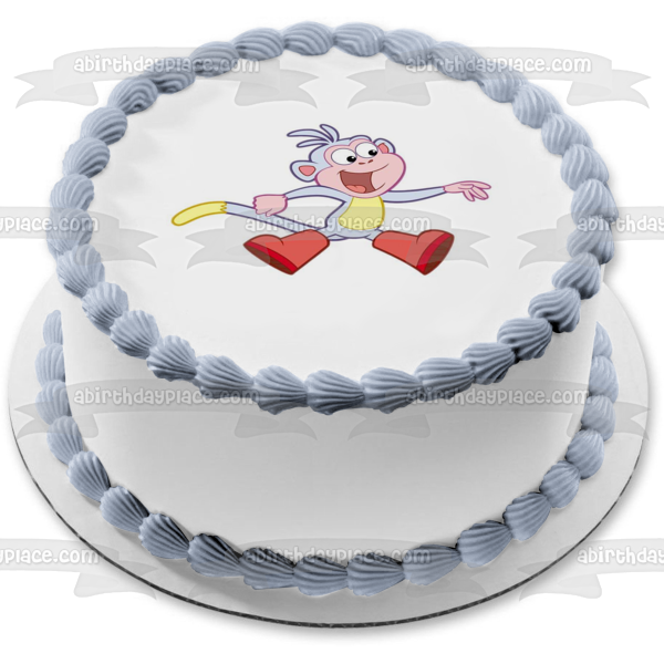 Dora the Explorer Boots Edible Cake Topper Image ABPID12184