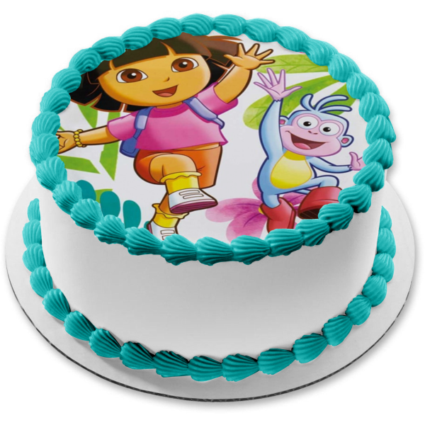 dora 4th birthday cake