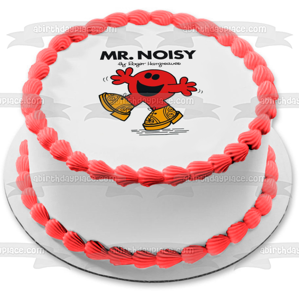 Imagen de decoración comestible para tarta Mr. Men Mr. Noisy ABPID12222 