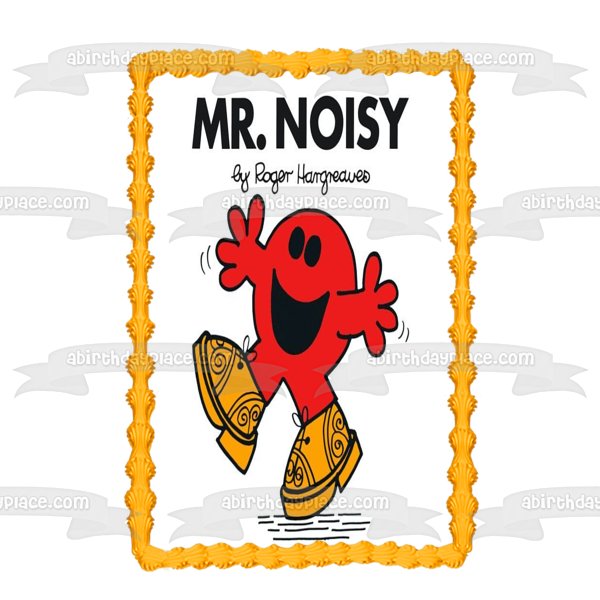 Imagen de decoración comestible para tarta Mr. Men Mr. Noisy ABPID12222 