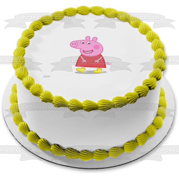 Peppa Pig Edible Cake Topper Image ABPID12350