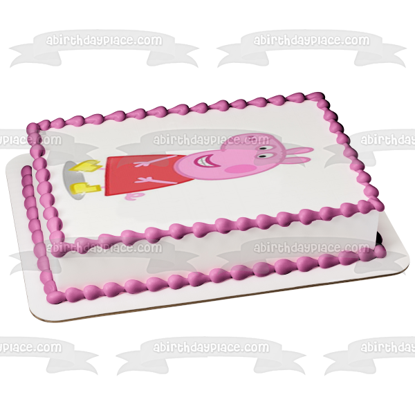 Peppa Pig Edible Cake Topper Image ABPID12350