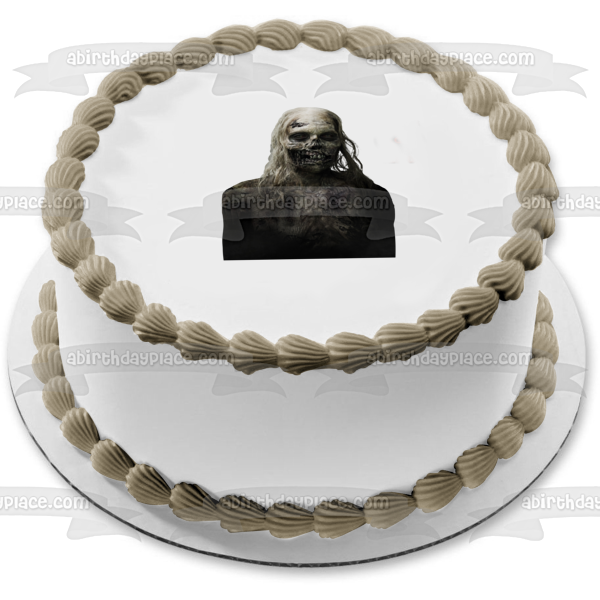 The Walking Dead Zombie Edible Cake Topper Image ABPID12400