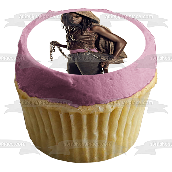 The Walking Dead Michonne Edible Cake Topper Image ABPID12401