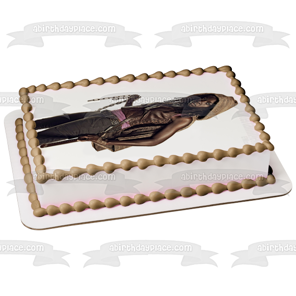 The Walking Dead Michonne Edible Cake Topper Image ABPID12401