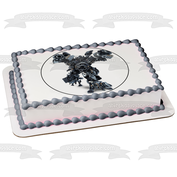 Imagen de decoración comestible para tarta con postura de batalla de Transformers Ironhide ABPID12607 