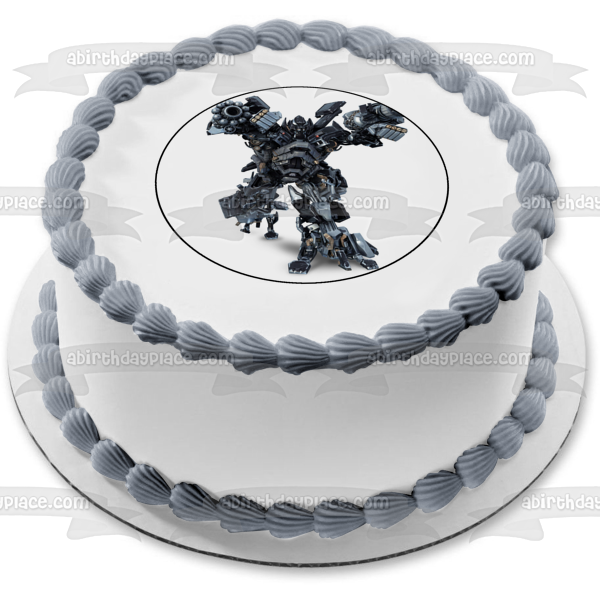 Imagen de decoración comestible para tarta con postura de batalla de Transformers Ironhide ABPID12607 