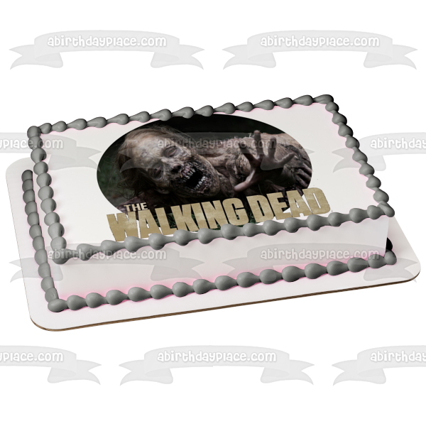 The Walking Dead Zombie Edible Cake Topper Image ABPID12418