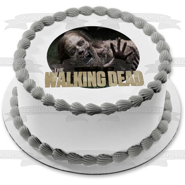 The Walking Dead Zombie Edible Cake Topper Image ABPID12418