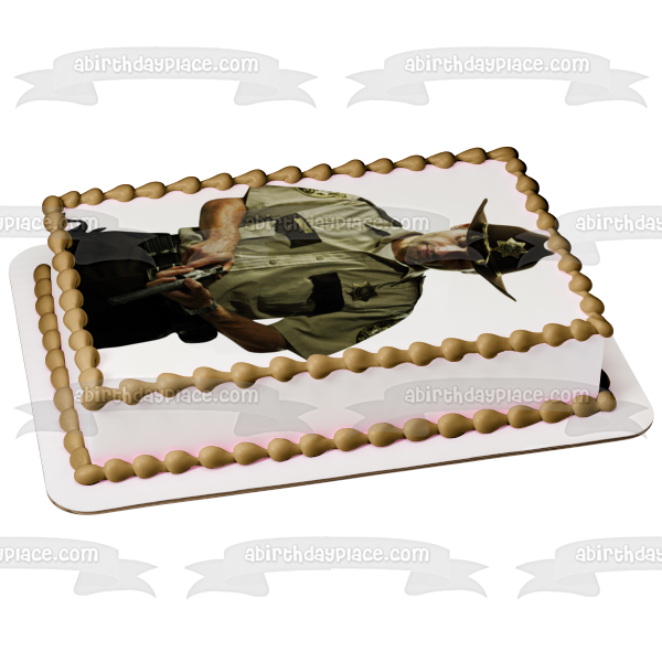 The Walking Dead Rick Grimes Edible Cake Topper Image ABPID12419