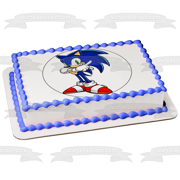 Imagen comestible para decoración de tarta de Sonic the Hedgehog ABPID12423 