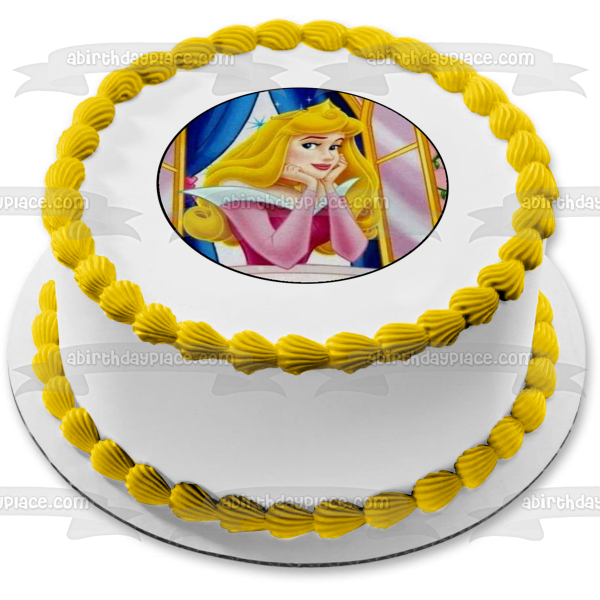 Adorno comestible para tarta de Princesa Aurora de Disney, imagen ABPID12554 