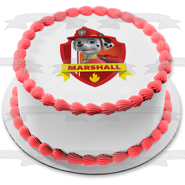 Paw Patrol Marshall Edible Cake Topper Image ABPID12690