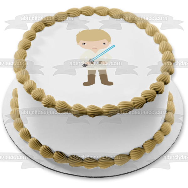 Imagen comestible para tarta con sable de luz de Anakin Skywalker de Star Wars ABPID12708 