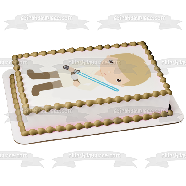 Imagen comestible para tarta con sable de luz de Anakin Skywalker de Star Wars ABPID12708 