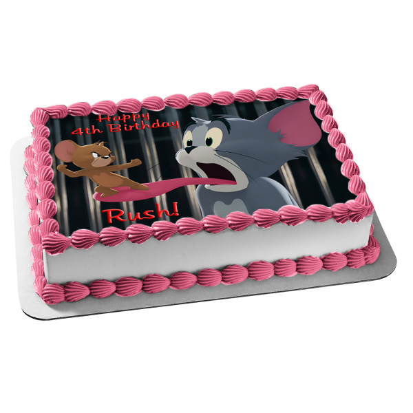 Imagen comestible para decoración de tarta de la película Tom y Jerry ABPID53939 