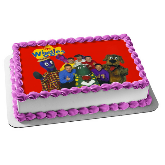 The Wiggles Greg Anthony Murray Jeff Dorothy the Dinosaur Captain Featherswood Edible Cake Topper Image ABPID12750