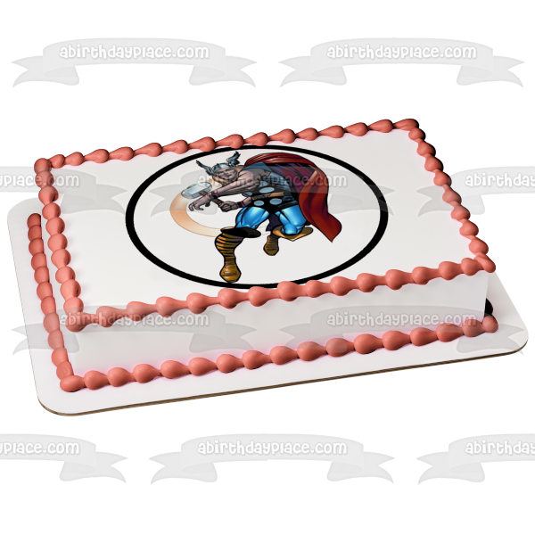 Thor the Mighty Avenger Edible Cake Topper Decoration 