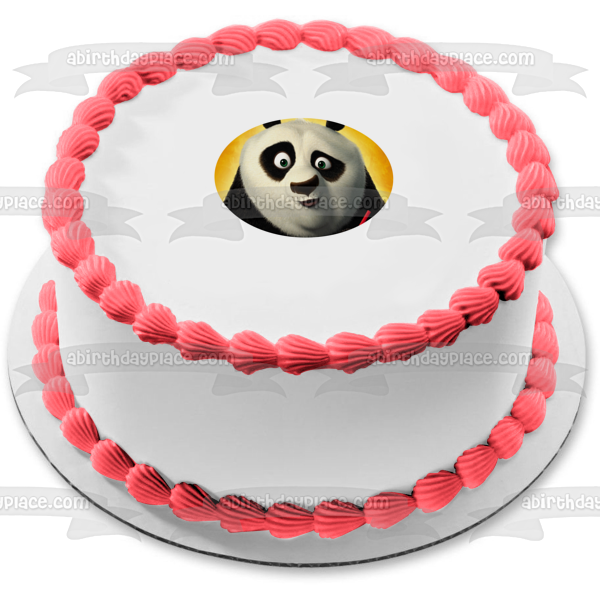 Kung Fu Panda Po Up Close Face Edible Cake Topper Image ABPID12808