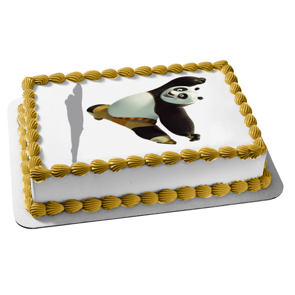 Kung Fu Panda Po Jumping Edible Cake Topper Image ABPID12811