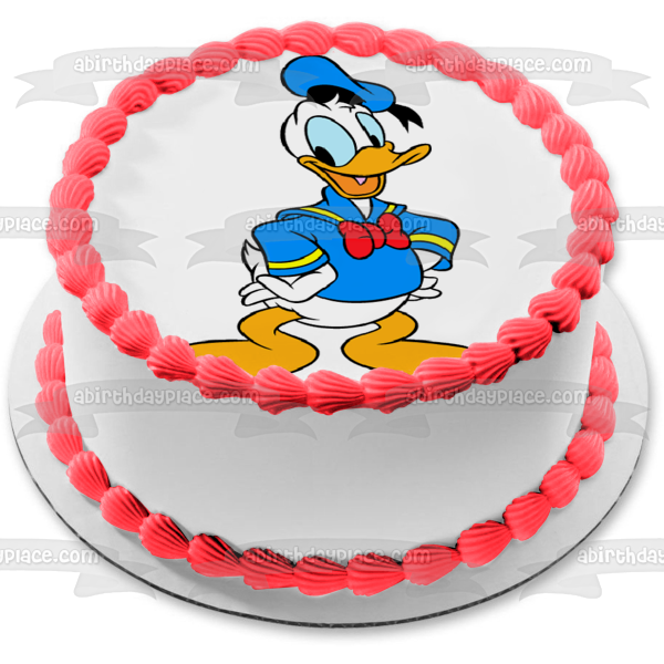 Imagen de decoración comestible para tarta de Mickey Mouse y sus amigos del pato Donald de Disney ABPID12849 