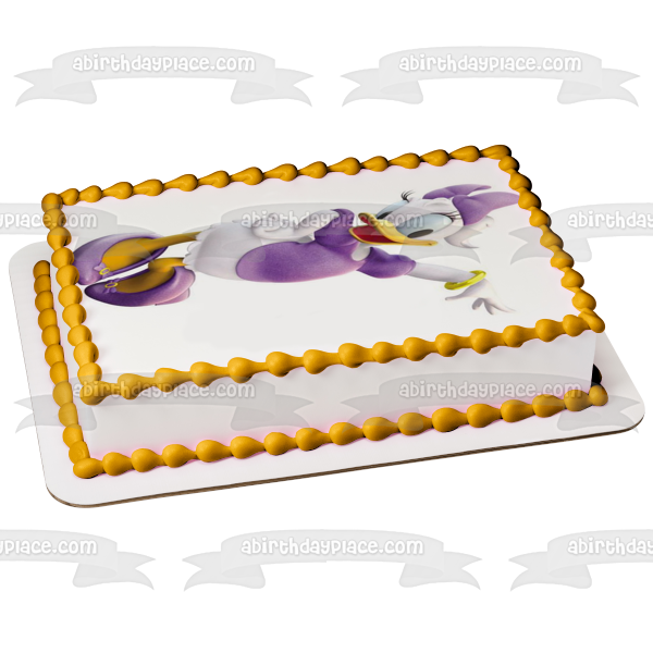 Adorno comestible para tarta con diseño de Daisy Duck de Walt Disney, imagen ABPID12856 