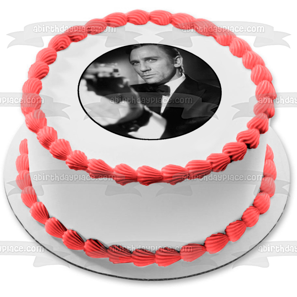 James Bond 007 Roger Moore Edible Cake Topper Image ABPID12878