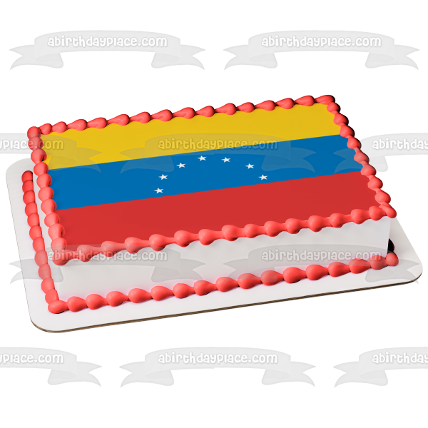 Flag of Venezuela Edible Cake Topper Image ABPID13108