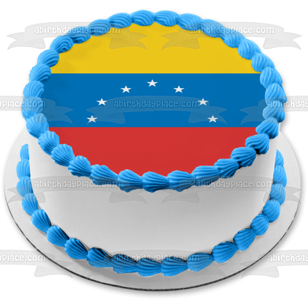 Flag of Venezuela Edible Cake Topper Image ABPID13108