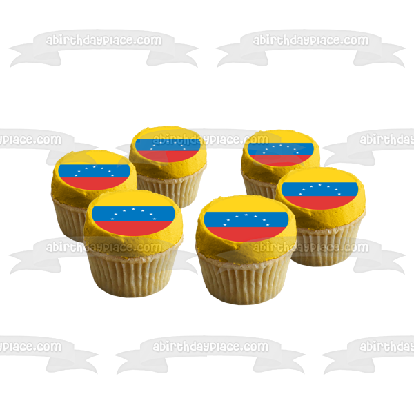 Flag of Venezuela Edible Cake Topper Image ABPID13108