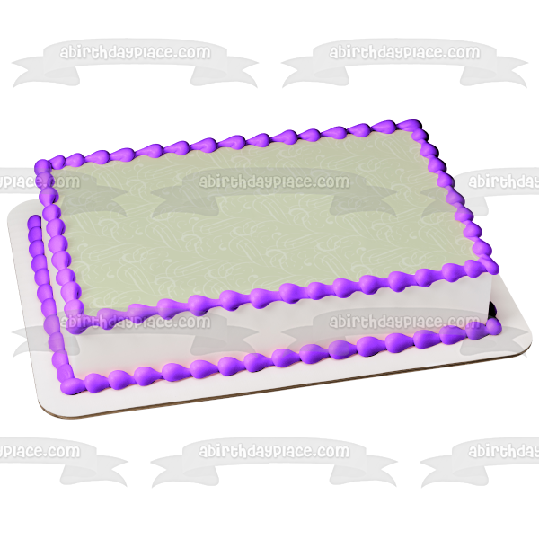 Adorno comestible para tarta con patrón de remolinos blancos, imagen ABPID13130 