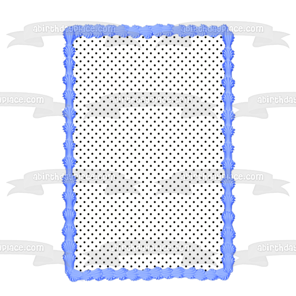 Adorno comestible para tarta con lunares diagonales negros, imagen ABPID13295 