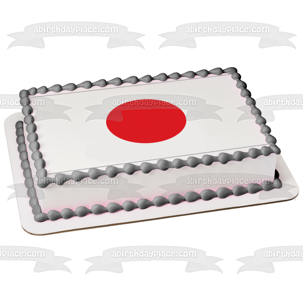 Imagen comestible para decoración de tarta con círculo rojo ABPID13523 