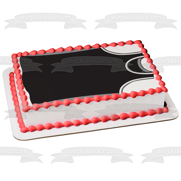 Adorno comestible para tarta de jersey negro deportivo Imagen ABPID13544 