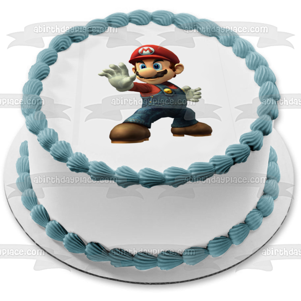 Super Mario Brothers Edible Cake Topper Image ABPID13640