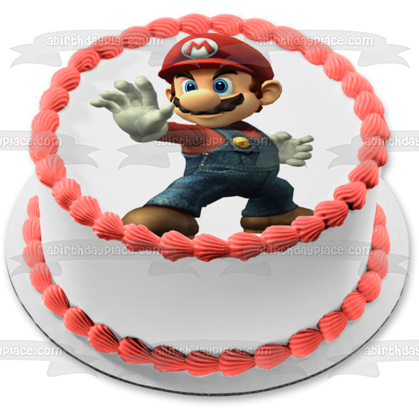 Super Mario Brothers Edible Cake Topper Image ABPID13640